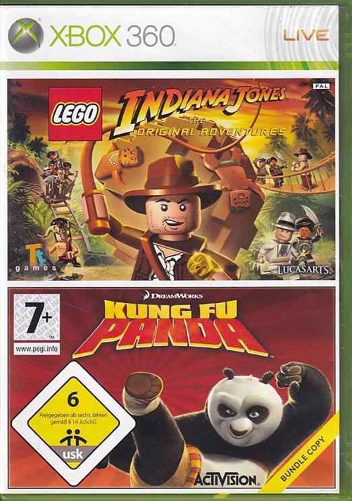 Lego Indiana Jones The Original Adventures Kung Fu Panda (Bundle Copy) - Xbox 360 (B Grade) (Genbrug)